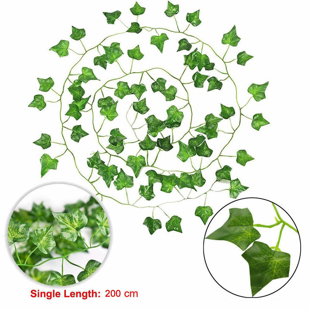 Artificial Ivy-Garland Fake Greenery-Plant with LED Lights Vine Ivy Leaf Hanging